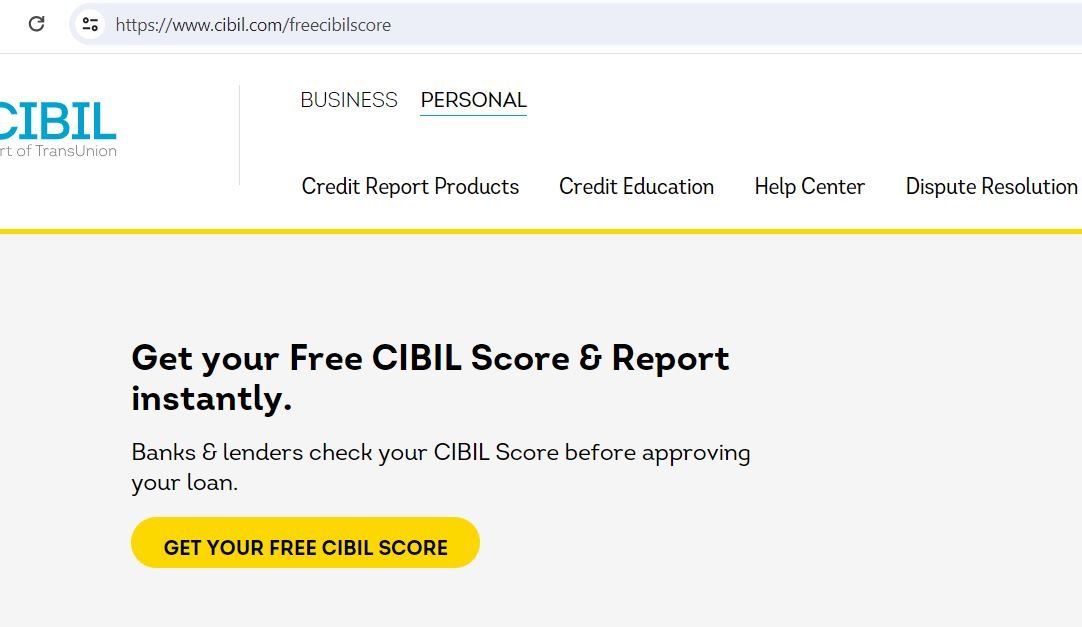 सिबिल स्कोर चेक